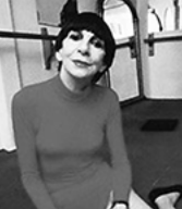 Black and white photograph of Lotte Berk